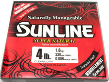 Load image into Gallery viewer, Sunline Super Natural Monofilament 330yd