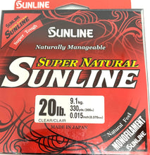 Load image into Gallery viewer, Sunline Super Natural Monofilament 330yd