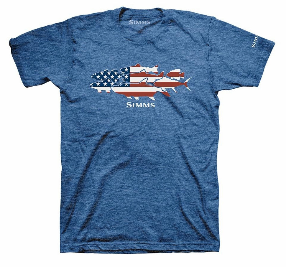 Simms Flag Species SS Tee-Royal Heather