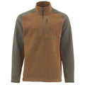Simms Rivershed Sweater 1/4Zip SaddleBrown