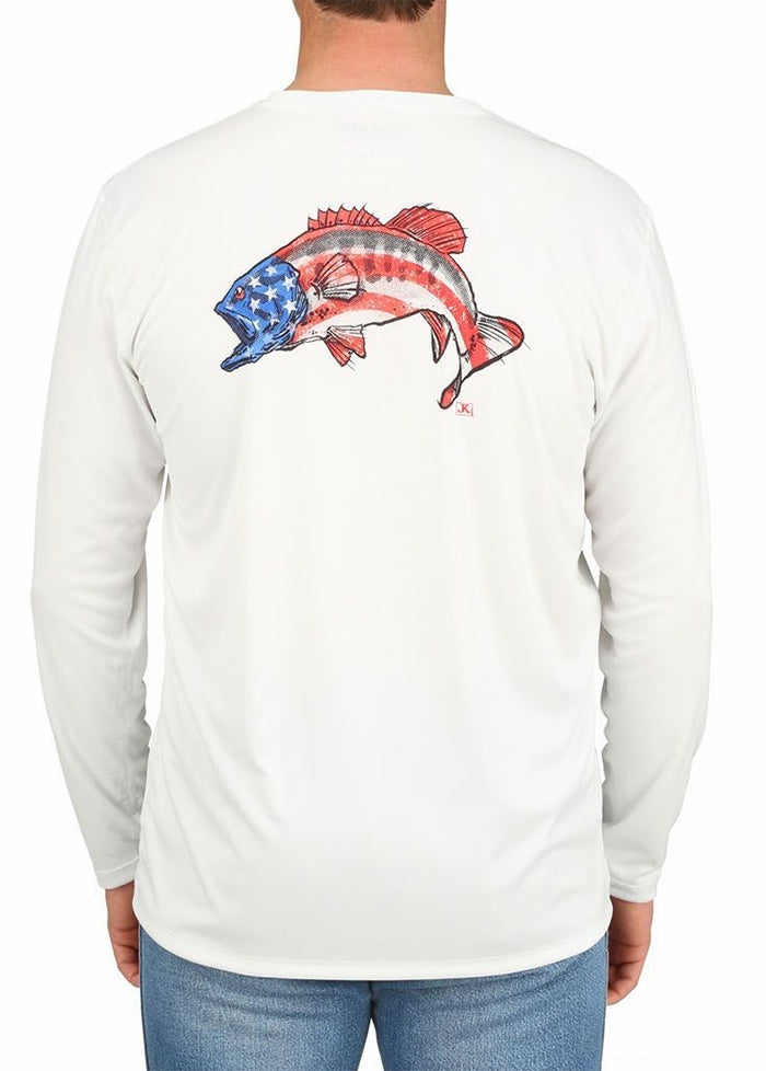 Simms Tech LS Tee Star Smallie White