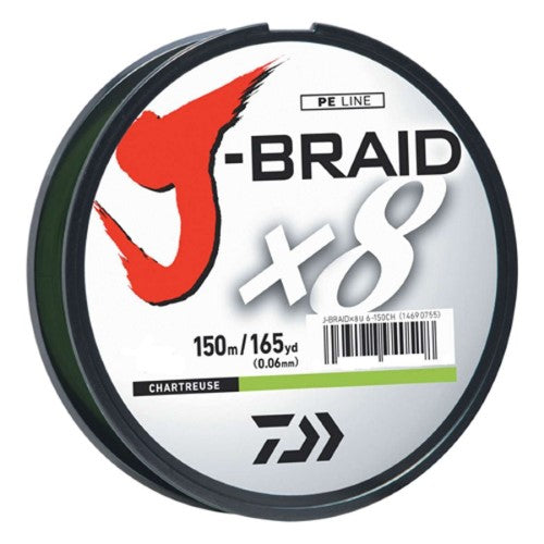 Daiwa J-Braid x8 Dark Green 165yds