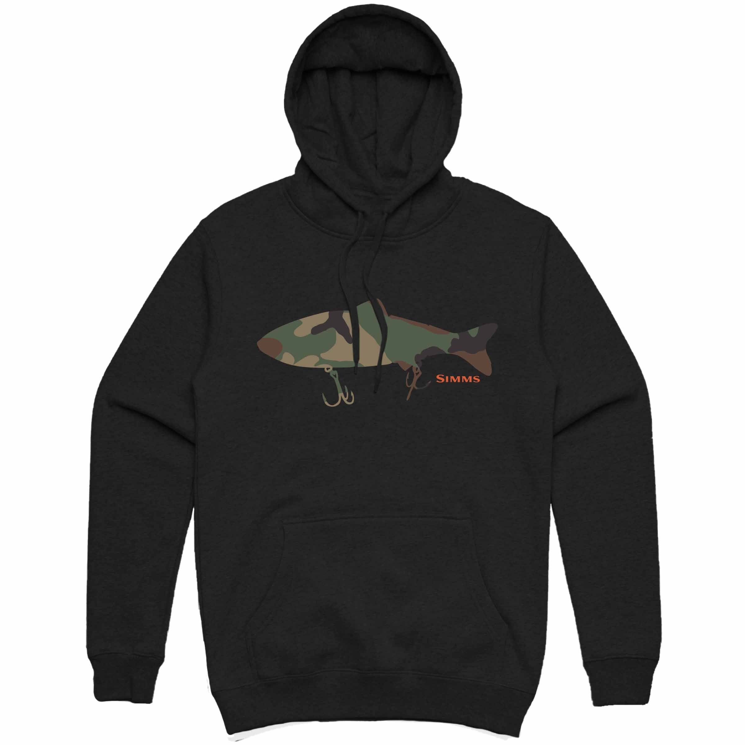 Simms Mâ€™s Bass Destruction Hoody-Black