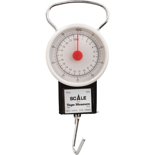 Eagle Claw Dial Scale & Tape Measure 50lb